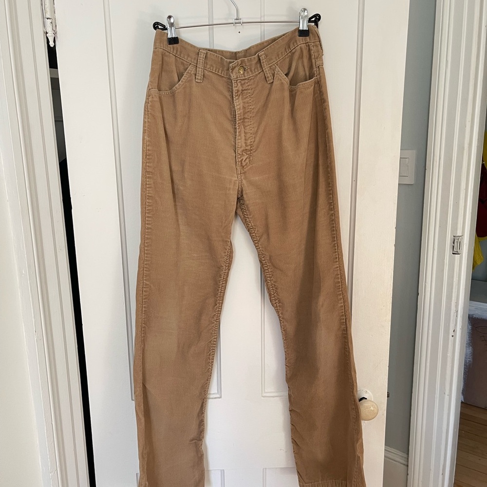 Vintage Rustler High Waisted Flared Corduroys Size 32/34